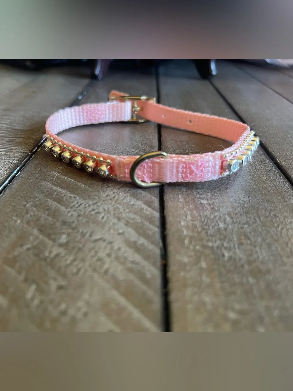 Adjustable Pink and Red Dog Collar & Harness Set - Stylish Pet Accessories